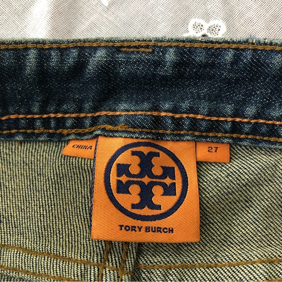 Tory Burch Skinny Blue Jeans Size 27 - Picture 9 of 16